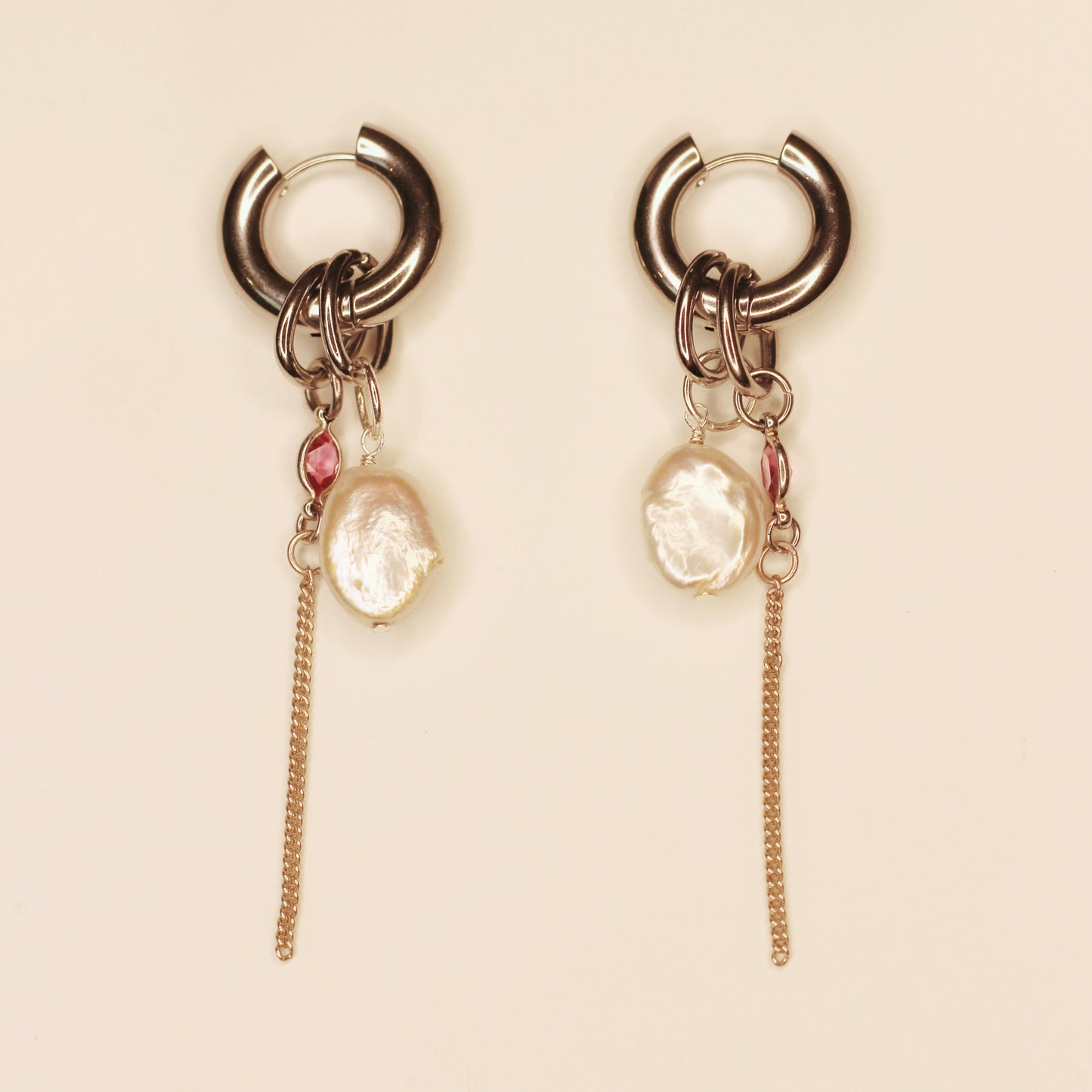 Boucles d’oreilles roses