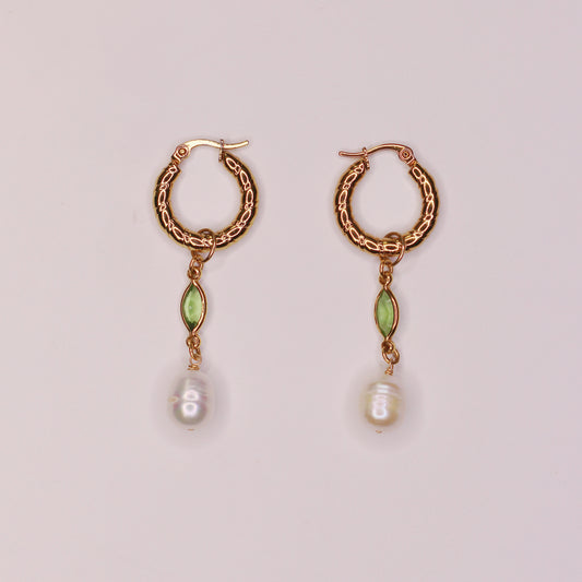 Boucles d’oreilles vertes