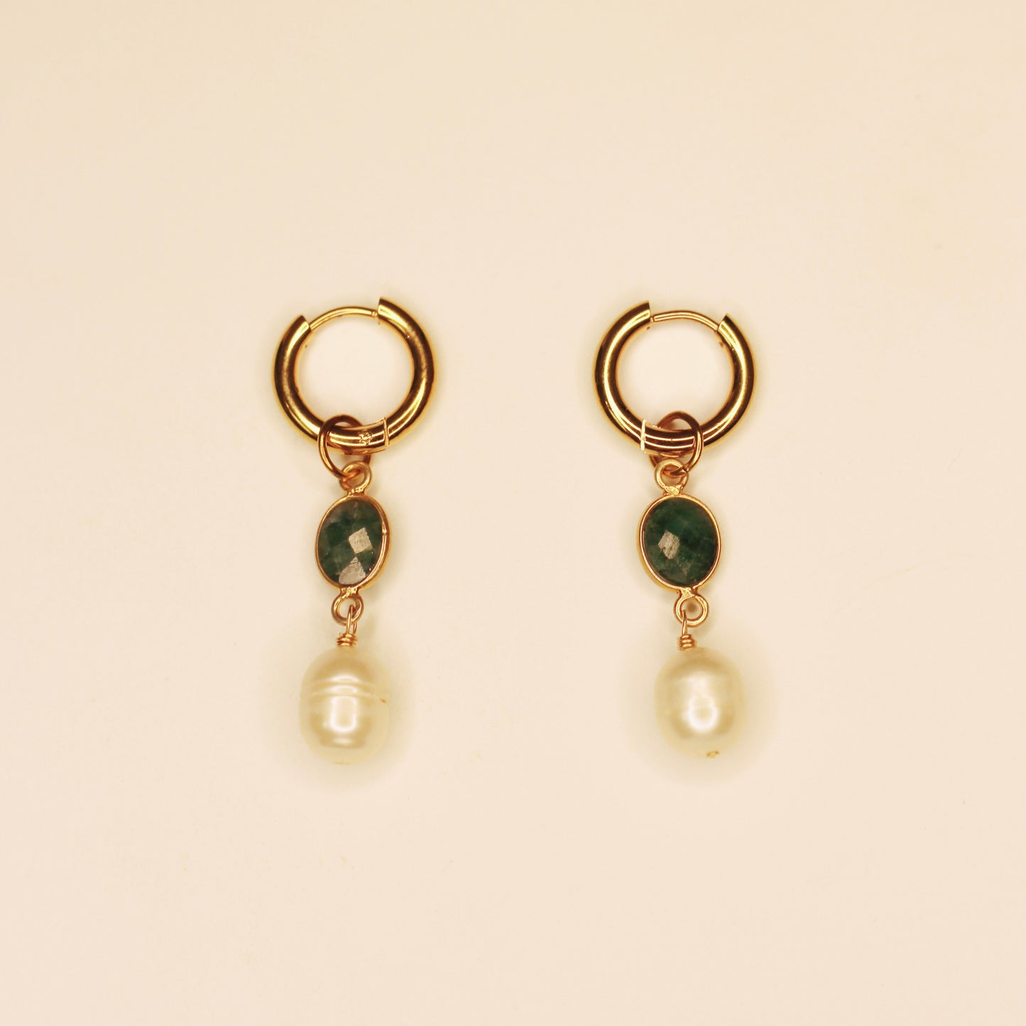 Boucles d’oreilles vertes