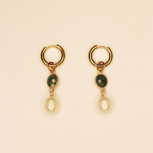 Boucles d’oreilles vertes