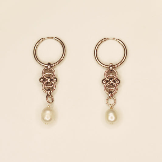 Boucles d’oreille maille