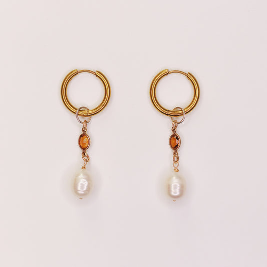Boucles d'oreilles oranges
