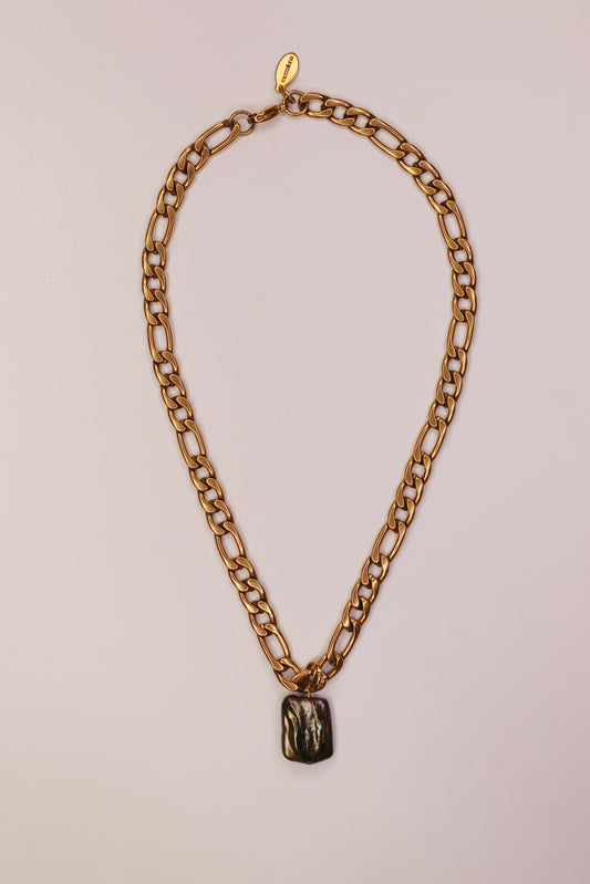 Collier perle noire