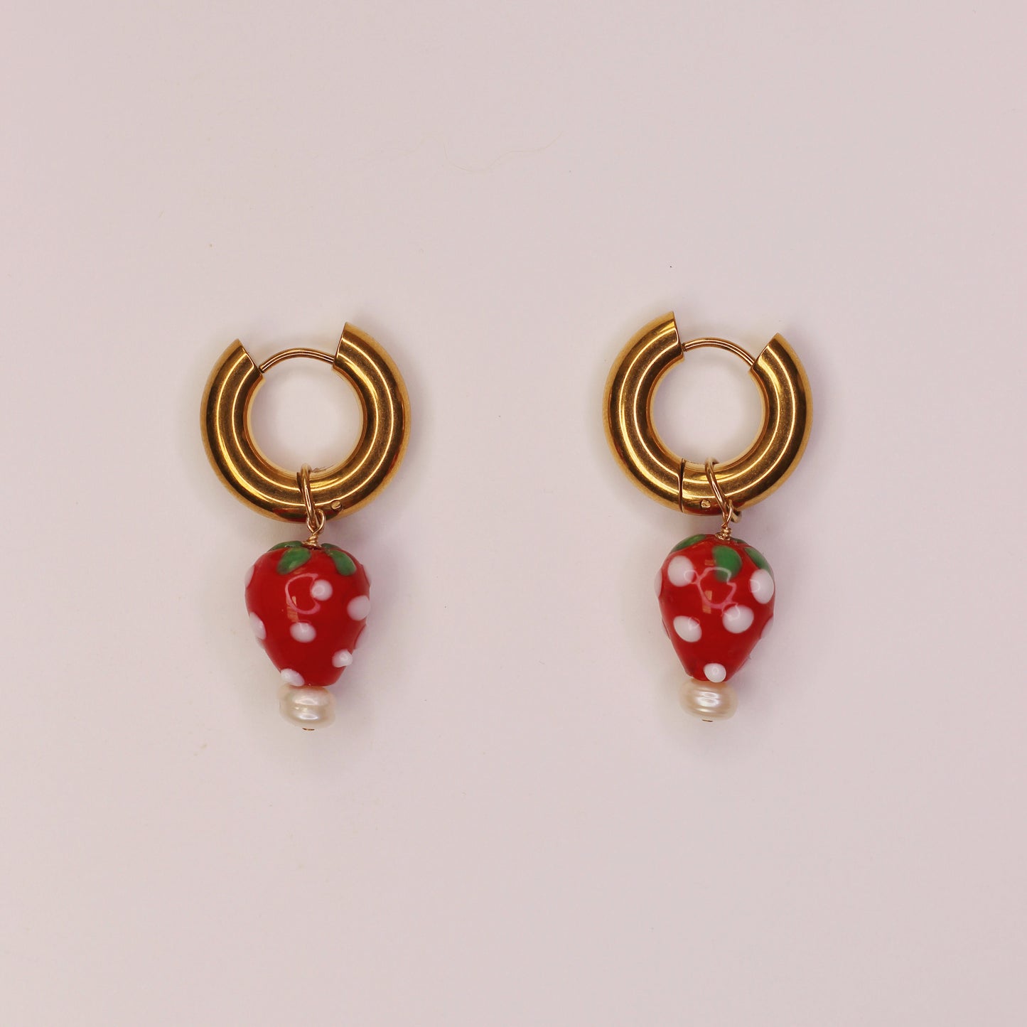 Boucles d'oreilles fraises