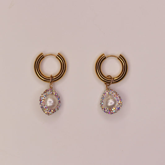Boucles d'oreilles strass