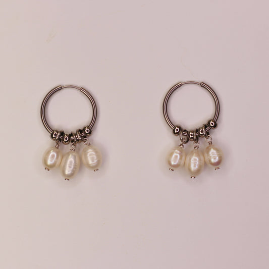 Boucles d'oreilles perles d'eau douce